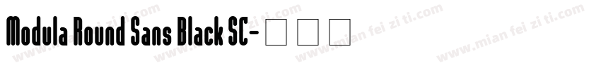 Modula Round Sans Black SC字体转换